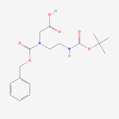 2-[2-[(2-methylpropan-2-yl)oxycarbonylamino]ethyl-phenylmethoxycarbonylamino]acetic acid (CAS: 34046-07-6) - Related Chemical Product