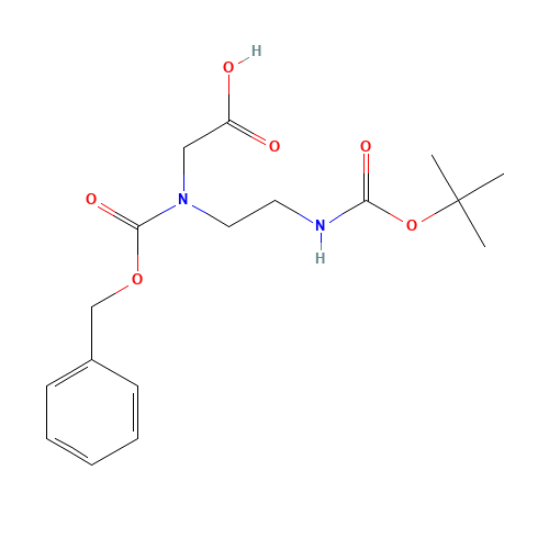 2-[2-[(2-methylpropan-2-yl)oxycarbonylamino]ethyl-phenylmethoxycarbonylamino]acetic acid (CAS: 34046-07-6) - Related Chemical Product