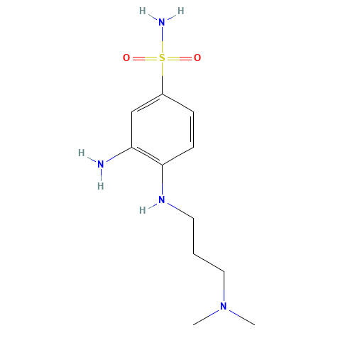 3-amino-4-[3-(dimethylamino)propylamino]benzenesulfonamide (CAS: 6599-31-1) - Related Chemical Product