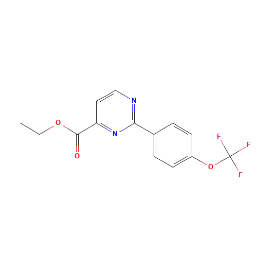ethyl 2-[4-(trifluoromethoxy)phenyl]pyrimidine-4-carboxylate (CAS: 1366407-13-7) - Related Chemical Product