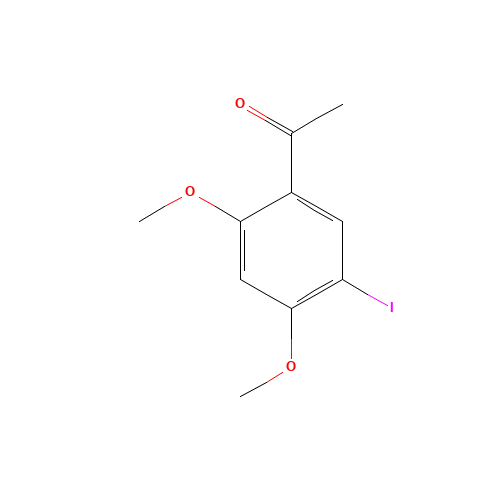 1-(5-iodo-2,4-dimethoxyphenyl)ethanone (CAS: 3153-75-1) - Chemical Structure and Molecular Formula 