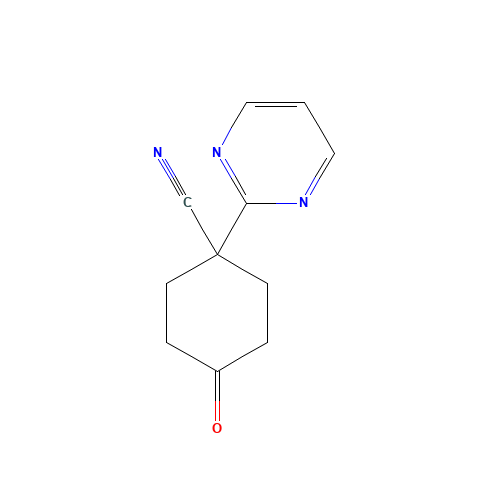 4-oxo-1-pyrimidin-2-ylcyclohexane-1-carbonitrile (CAS: 960371-41-9) - Related Chemical Product