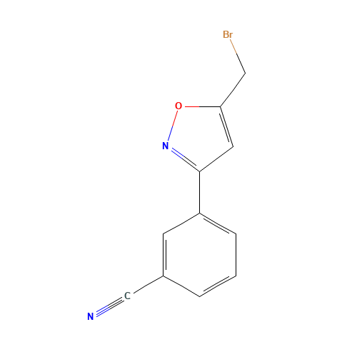 3-[5-(bromomethyl)-1,2-oxazol-3-yl]benzonitrile (CAS: 1158735-32-0) - Related Chemical Product