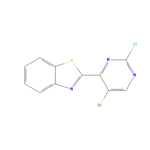 2-(5-bromo-2-chloropyrimidin-4-yl)-1,3-benzothiazole (CAS: 893433-77-7) - Related Chemical Product