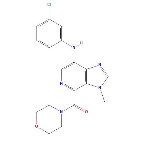 [7-(3-chloroanilino)-3-methylimidazo[4,5-c]pyridin-4-yl]-morpholin-4-ylmethanone (CAS: 925427-08-3) - Related Chemical Product