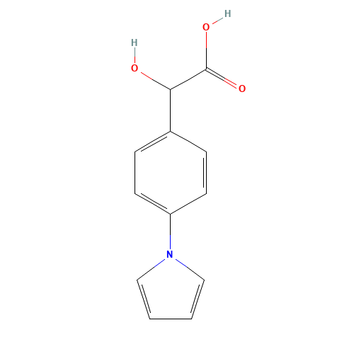 2-hydroxy-2-(4-pyrrol-1-ylphenyl)acetic acid (CAS: 75561-67-0) - Related Chemical Product