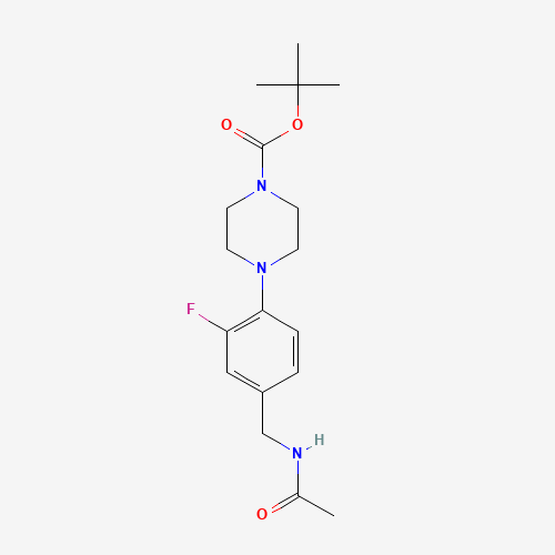 tert-butyl 4-[4-(acetamidomethyl)-2-fluorophenyl]piperazine-1-carboxylate (CAS: 1241568-69-3) - Related Chemical Product