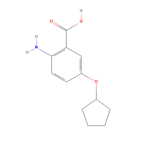 2-amino-5-cyclopentyloxybenzoic acid (CAS: 219527-53-4) - Related Chemical Product