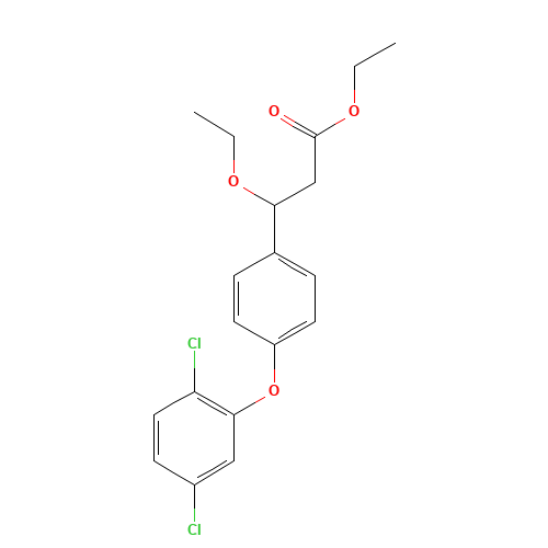 ethyl 3-[4-(2,5-dichlorophenoxy)phenyl]-3-ethoxypropanoate (CAS: 1202577-08-9) - Related Chemical Product