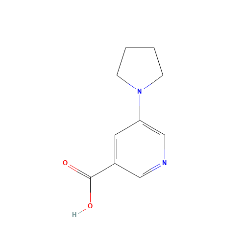5-pyrrolidin-1-ylpyridine-3-carboxylic acid (CAS: 107946-76-9) - Related Chemical Product