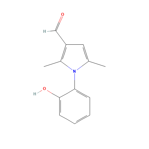 1-(2-hydroxyphenyl)-2,5-dimethylpyrrole-3-carbaldehyde (CAS: 878424-18-1) - Chemical Structure and Molecular Formula 