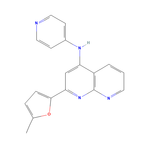2-(5-methylfuran-2-yl)-N-pyridin-4-yl-1,8-naphthyridin-4-amine (CAS: 1330532-60-9) - Related Chemical Product