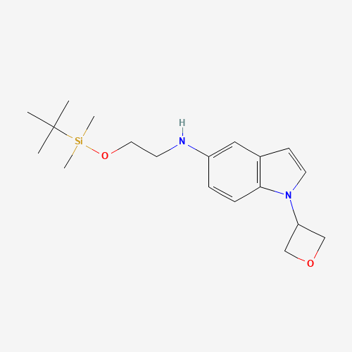 N-[2-[tert-butyl(dimethyl)silyl]oxyethyl]-1-(oxetan-3-yl)indol-5-amine (CAS: 1610800-56-0) - Related Chemical Product