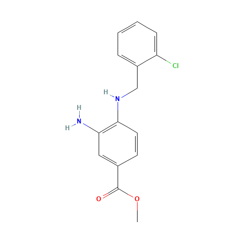 methyl 3-amino-4-[(2-chlorophenyl)methylamino]benzoate (CAS: 1168138-68-8) - Related Chemical Product