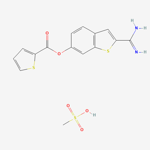 (2-carbamimidoyl-1-benzothiophen-6-yl) thiophene-2-carboxylate;methanesulfonic acid (CAS: 217099-44-0) - Related Chemical Product