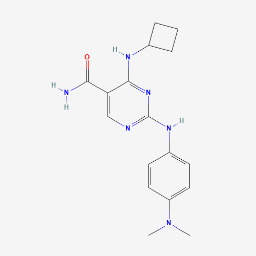 4-(cyclobutylamino)-2-[4-(dimethylamino)anilino]pyrimidine-5-carboxamide (CAS: 1198301-93-7) - Related Chemical Product