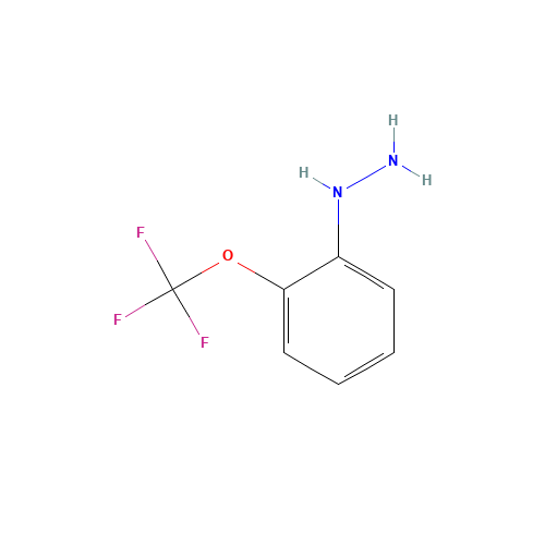 [2-(trifluoromethoxy)phenyl]hydrazine (CAS: 791029-98-6) - Chemical Structure and Molecular Formula 