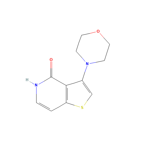 3-morpholin-4-yl-5H-thieno[3,2-c]pyridin-4-one (CAS: 1433204-11-5) - Chemical Structure and Molecular Formula 