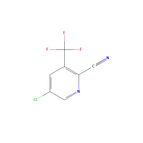 5-chloro-3-(trifluoromethyl)pyridine-2-carbonitrile (CAS: 1214349-71-9) - Chemical Structure and Molecular Formula 