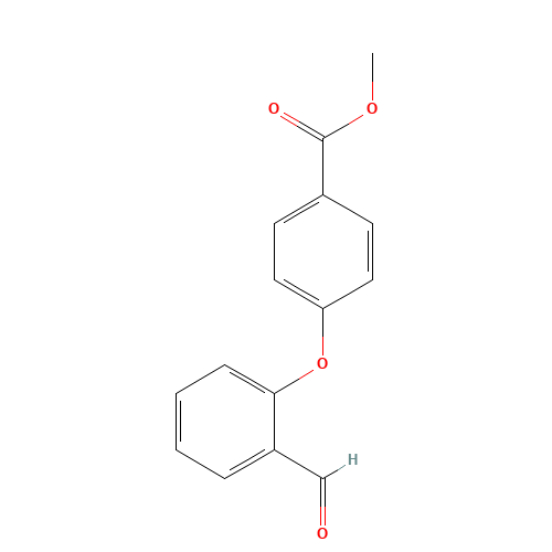 methyl 4-(2-formylphenoxy)benzoate (CAS: 934691-78-8) - Chemical Structure and Molecular Formula 