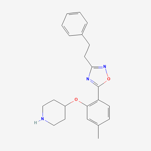 5-(4-methyl-2-piperidin-4-yloxyphenyl)-3-(2-phenylethyl)-1,2,4-oxadiazole (CAS: 1443208-65-8) - Related Chemical Product