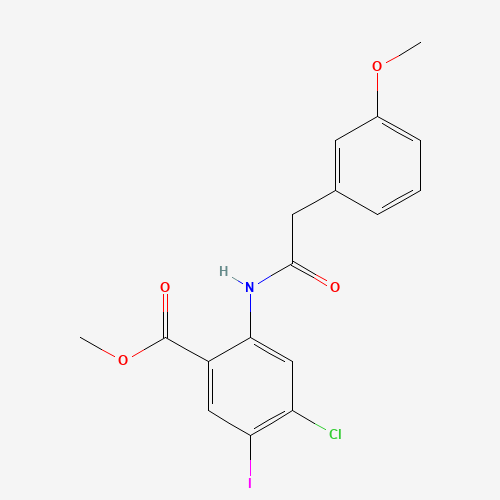methyl 4-chloro-5-iodo-2-[[2-(3-methoxyphenyl)acetyl]amino]benzoate (CAS: 1398338-54-9) - Related Chemical Product