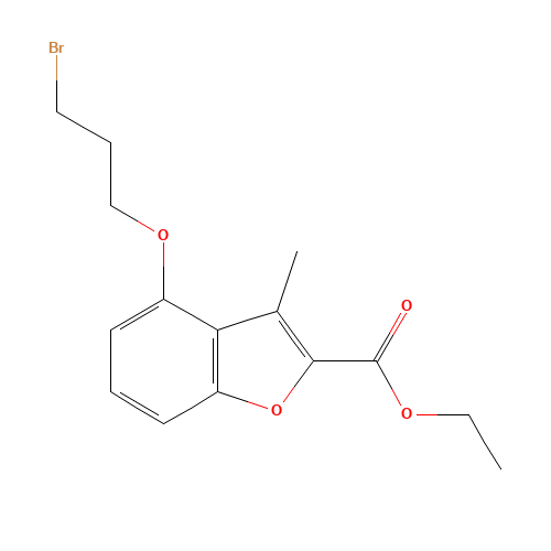 ethyl 4-(3-bromopropoxy)-3-methyl-1-benzofuran-2-carboxylate (CAS: 279230-75-0) - Related Chemical Product