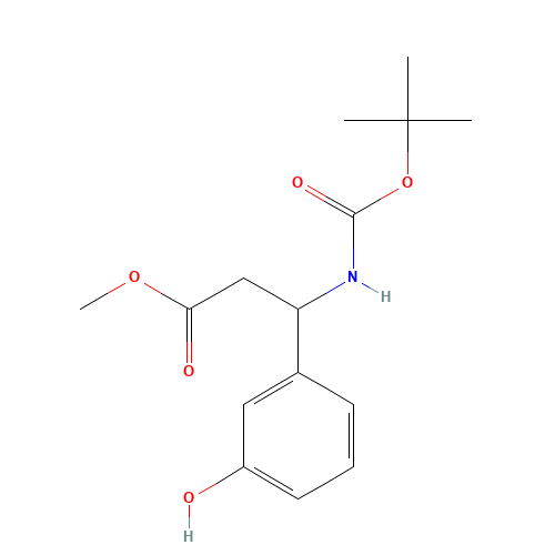 methyl 3-(3-hydroxyphenyl)-3-[(2-methylpropan-2-yl)oxycarbonylamino]propanoate (CAS: 1423134-61-5) - Related Chemical Product