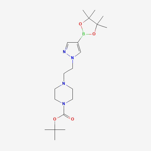 tert-butyl 4-[2-[4-(4,4,5,5-tetramethyl-1,3,2-dioxaborolan-2-yl)pyrazol-1-yl]ethyl]piperazine-1-carboxylate (CAS: 1103508-42-4) - Related Chemical Product