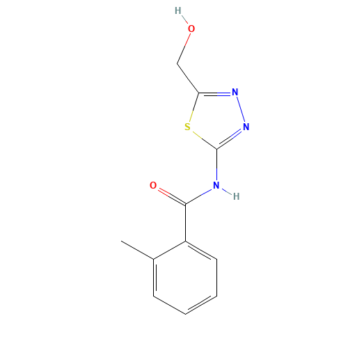 N-[5-(hydroxymethyl)-1,3,4-thiadiazol-2-yl]-2-methylbenzamide (CAS: 723291-25-6) - Related Chemical Product