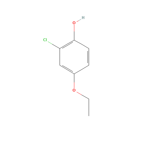2-chloro-4-ethoxyphenol (CAS: 344326-18-7) - Chemical Structure and Molecular Formula 