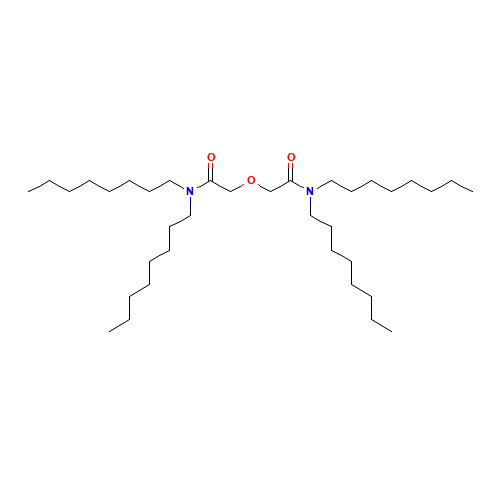 2-[2-(dioctylamino)-2-oxoethoxy]-N,N-dioctylacetamide (CAS: 342794-43-8) - Chemical Structure and Molecular Formula 