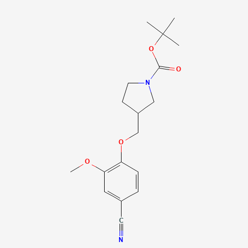 tert-butyl 3-[(4-cyano-2-methoxyphenoxy)methyl]pyrrolidine-1-carboxylate (CAS: 954234-94-7) - Related Chemical Product