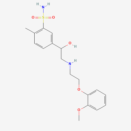 5-[1-hydroxy-2-[2-(2-methoxyphenoxy)ethylamino]ethyl]-2-methylbenzenesulfonamide (CAS: 85320-68-9) - Related Chemical Product