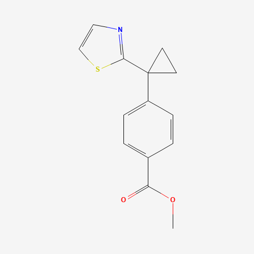 methyl 4-[1-(1,3-thiazol-2-yl)cyclopropyl]benzoate (CAS: 1312536-26-7) - Related Chemical Product