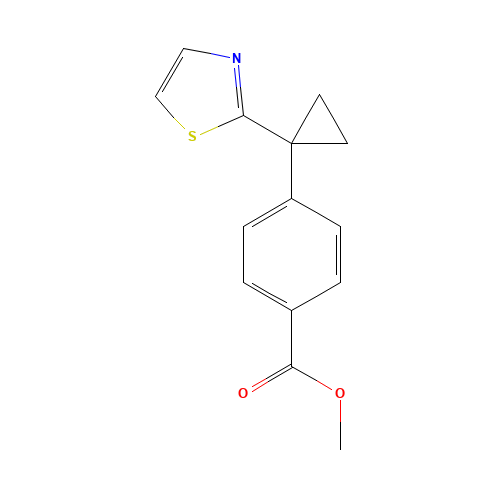 methyl 4-[1-(1,3-thiazol-2-yl)cyclopropyl]benzoate (CAS: 1312536-26-7) - Related Chemical Product