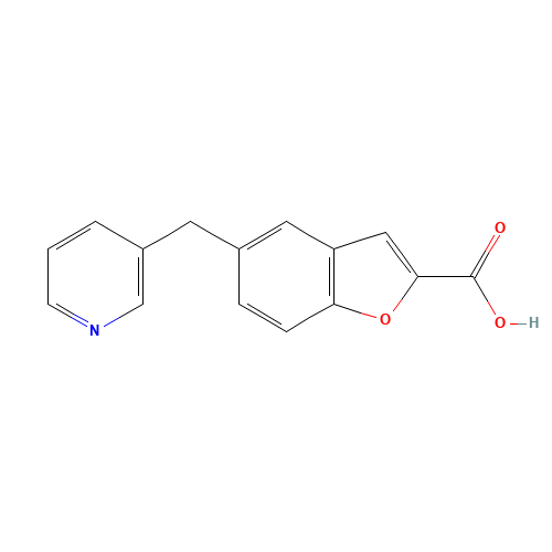5-(pyridin-3-ylmethyl)-1-benzofuran-2-carboxylic acid (CAS: 85666-24-6) - Related Chemical Product
