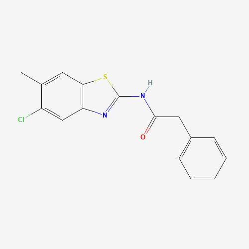 N-(5-chloro-6-methyl-1,3-benzothiazol-2-yl)-2-phenylacetamide (CAS: 639052-78-1) - Related Chemical Product
