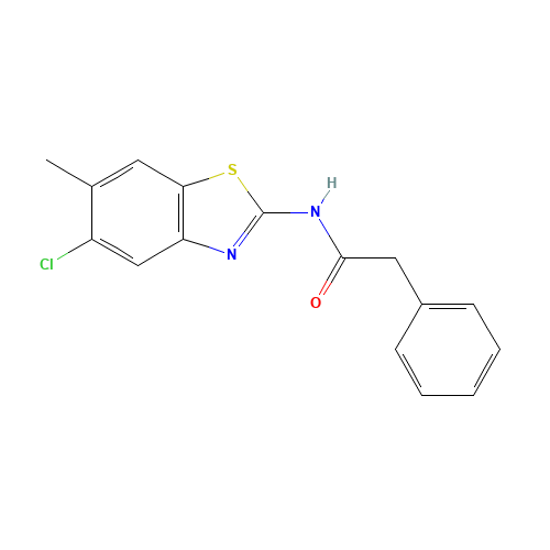 N-(5-chloro-6-methyl-1,3-benzothiazol-2-yl)-2-phenylacetamide (CAS: 639052-78-1) - Related Chemical Product