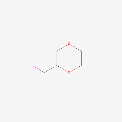 2-(iodomethyl)-1,4-dioxane (CAS: 64179-17-5) - Chemical Structure and Molecular Formula 