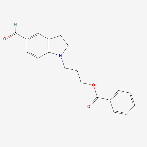 3-(5-formyl-2,3-dihydroindol-1-yl)propyl benzoate (CAS: 350797-52-3) - Related Chemical Product