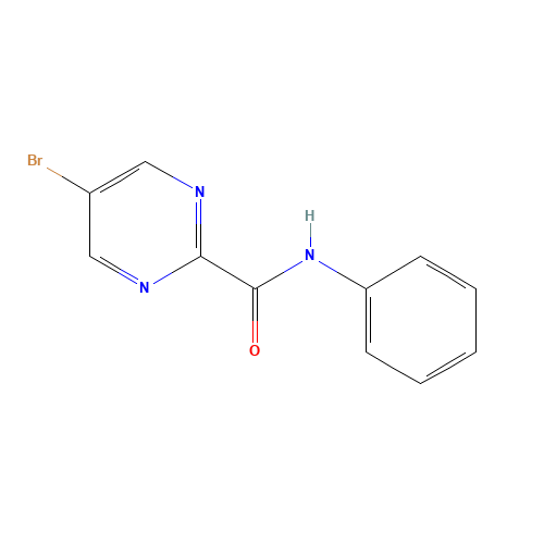 5-bromo-N-phenylpyrimidine-2-carboxamide (CAS: 1419603-32-9) - Chemical Structure and Molecular Formula 
