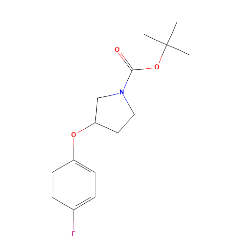 tert-butyl 3-(4-fluorophenoxy)pyrrolidine-1-carboxylate (CAS: 950648-92-7) - Related Chemical Product