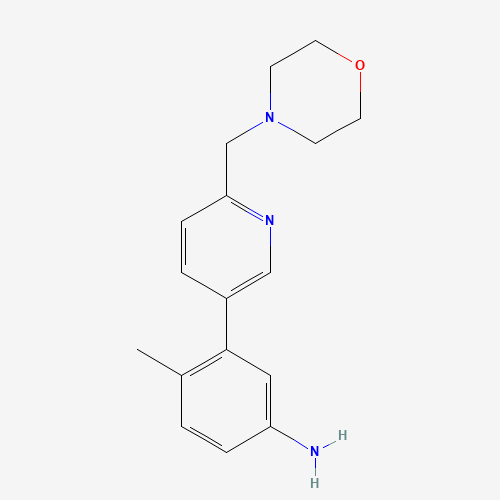 4-methyl-3-[6-(morpholin-4-ylmethyl)pyridin-3-yl]aniline (CAS: 1207877-85-7) - Related Chemical Product