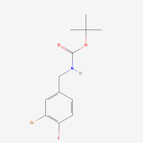 tert-butyl N-[(3-bromo-4-fluorophenyl)methyl]carbamate (CAS: 375853-85-3) - Related Chemical Product