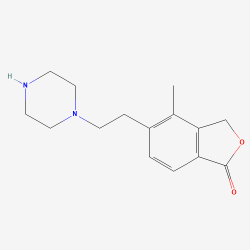 4-methyl-5-(2-piperazin-1-ylethyl)-3H-2-benzofuran-1-one (CAS: 1255208-76-4) - Related Chemical Product