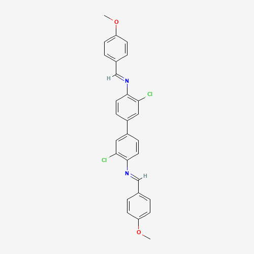 N-[2-chloro-4-[3-chloro-4-[(4-methoxyphenyl)methylideneamino]phenyl]phenyl]-1-(4-methoxyphenyl)methanimine (CAS: 3540-78-1) - Related Chemical Product