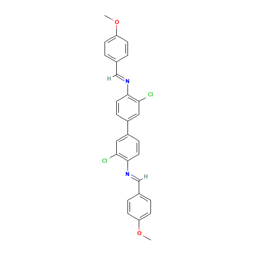 N-[2-chloro-4-[3-chloro-4-[(4-methoxyphenyl)methylideneamino]phenyl]phenyl]-1-(4-methoxyphenyl)methanimine (CAS: 3540-78-1) - Related Chemical Product