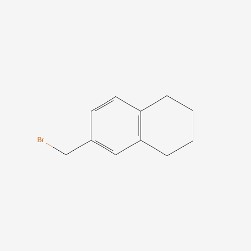 6-(bromomethyl)-1,2,3,4-tetrahydronaphthalene (CAS: 6836-48-2) - Chemical Structure and Molecular Formula 