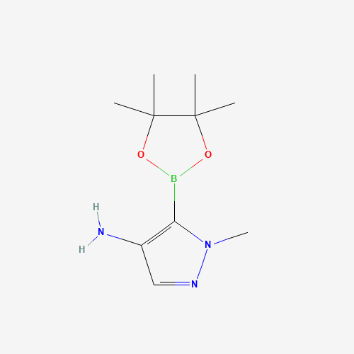 1-methyl-5-(4,4,5,5-tetramethyl-1,3,2-dioxaborolan-2-yl)pyrazol-4-amine (CAS: 948593-45-1) - Related Chemical Product
